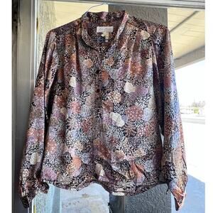 Vintage Da Rue of California silky blouse size 10